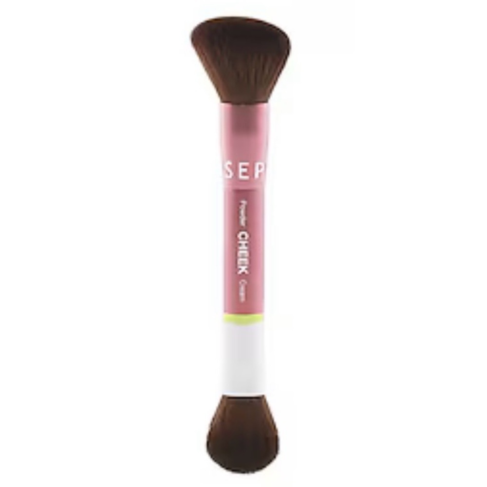 NWT SEPHORA The Duo Cheek Brush Double-Ended Brush for Creams and Powders